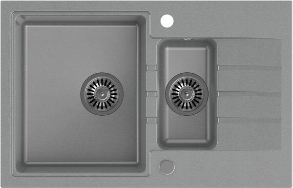 Quadron Peter chiuveta graniteq 78x50 cm gri/grafit/onix HCQP57850SZK