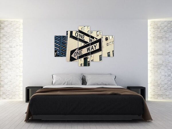 Tablou - New York ONE WAY (150x105 cm)