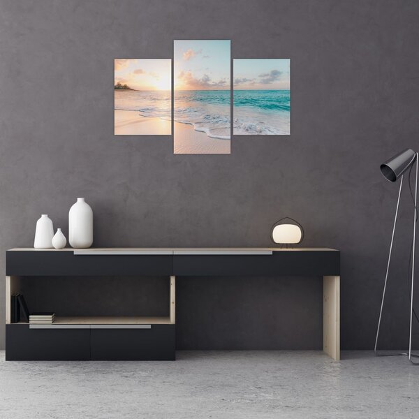 Tablou - Plaja de vis (90x60 cm)