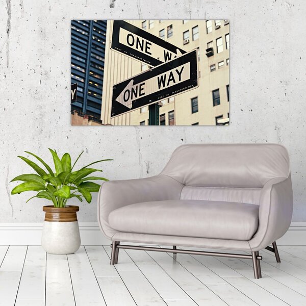 Tablou - New York ONE WAY (90x60 cm)