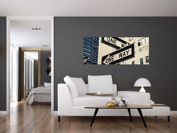 Tablou - New York ONE WAY (120x50 cm)