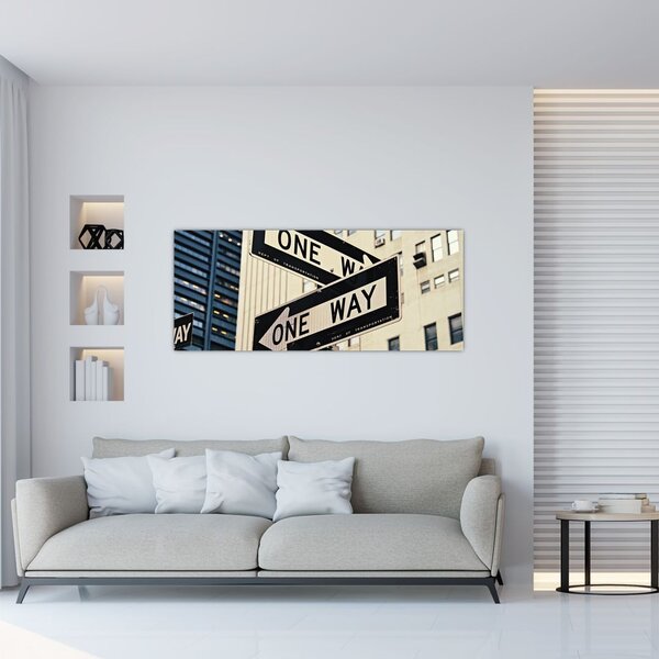 Tablou - New York ONE WAY (120x50 cm)