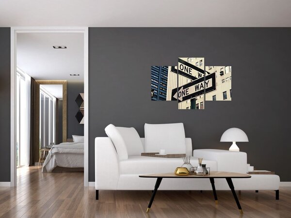 Tablou - New York ONE WAY (90x60 cm)