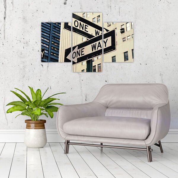 Tablou - New York ONE WAY (90x60 cm)