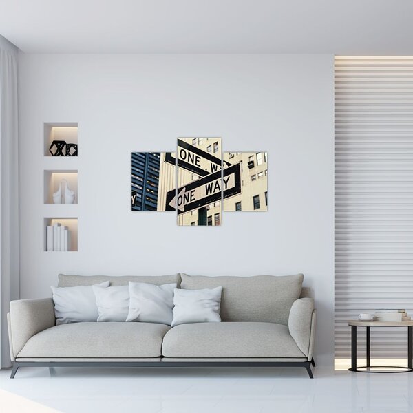 Tablou - New York ONE WAY (90x60 cm)