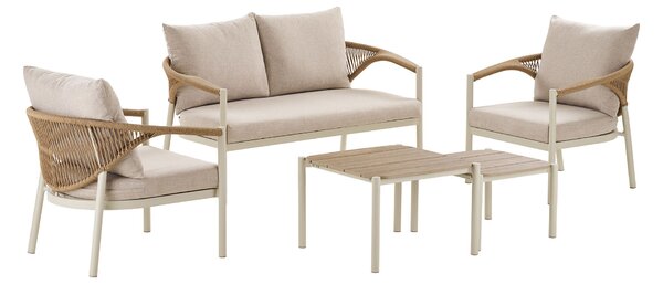 Set mobilier de grădină Abelia 4 (nisip + natural). 1147727