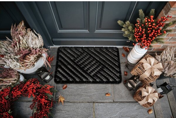 Covoraș de intrare din fibre de nucă de cocos 40x60 cm Coco Black – Hanse Home