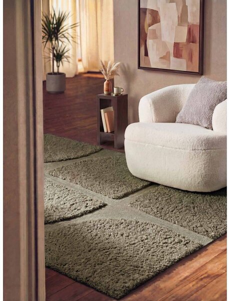 Covor kaki țesut manual 120x180 cm Lambeth Jasper – Ted Baker