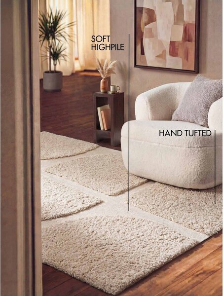 Covor crem țesut manual 120x180 cm Lambeth Jasper – Ted Baker