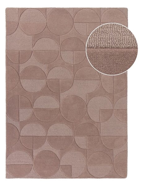 Covor din lână Flair Rugs Gigi, 120x170 cm, roz