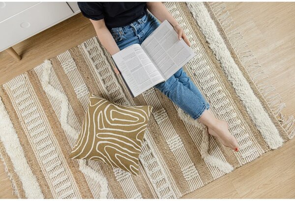 Covor din iută Flair Rugs Medina, 120 x 170 cm, bej