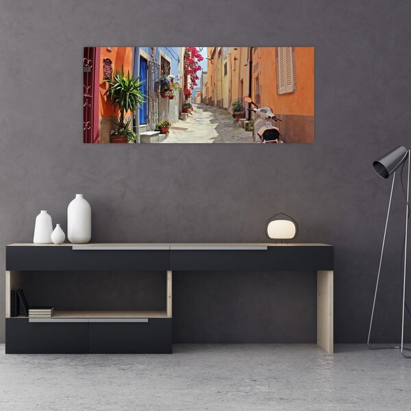 Tablou cu strada din Sardinia (120x50 cm)