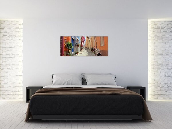 Tablou cu strada din Sardinia (120x50 cm)