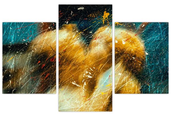 Tablou - Îngerii sărutăndu-se (90x60 cm)