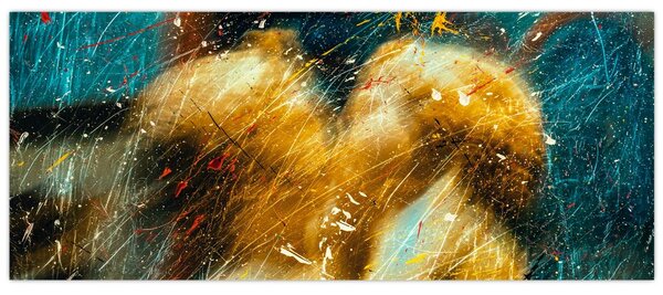 Tablou - Îngerii sărutăndu-se (120x50 cm)