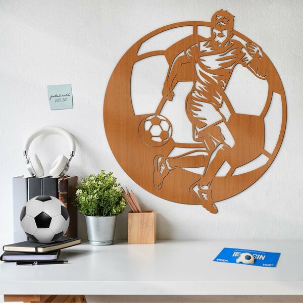 DUBLEZ | Tablou din lemn pentru perete - Fotbal | Tablou de perete