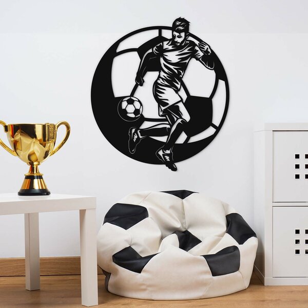 DUBLEZ | Tablou din lemn pentru perete - Fotbal | Tablou de perete