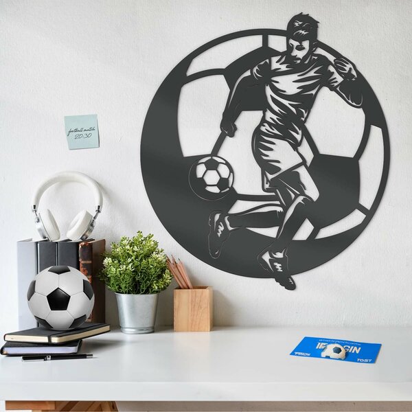 DUBLEZ | Tablou din lemn pentru perete - Fotbal | Tablou de perete
