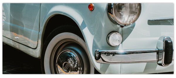 Tablou - mașina retro Fiat (120x50 cm)