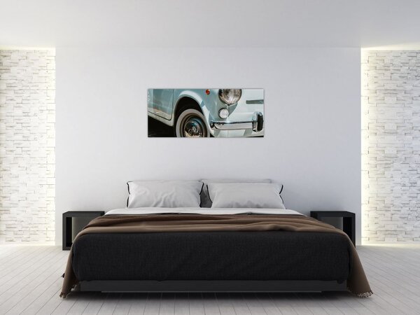 Tablou - mașina retro Fiat (120x50 cm)