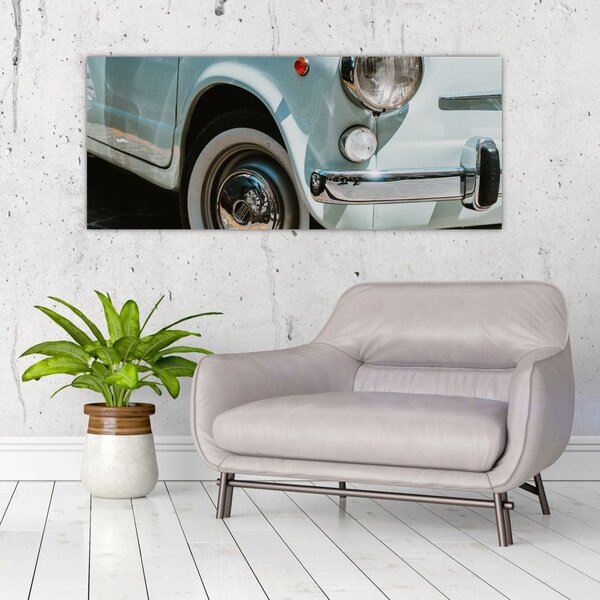 Tablou - mașina retro Fiat (120x50 cm)