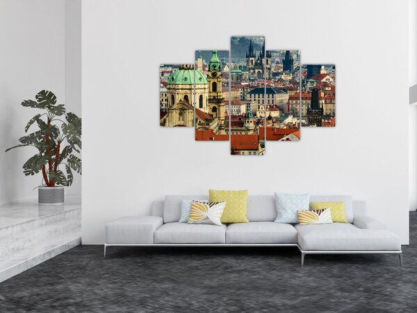 Tablou - Panorama din Praga (150x105 cm)