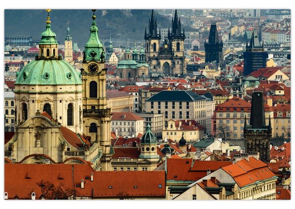 Tablou - Panorama din Praga (90x60 cm)