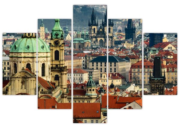 Tablou - Panorama din Praga (150x105 cm)
