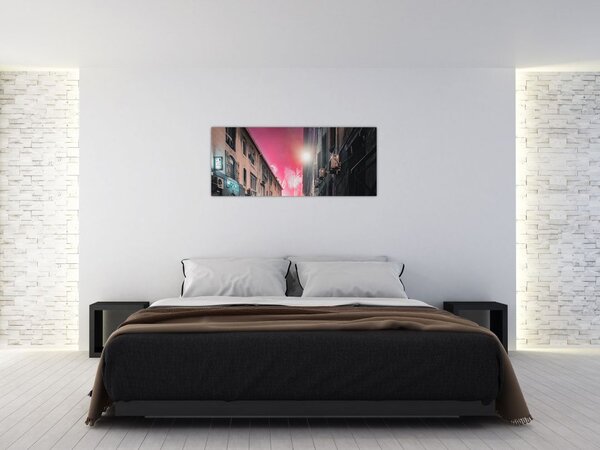 Tablou - Artificii din Marseille (120x50 cm)