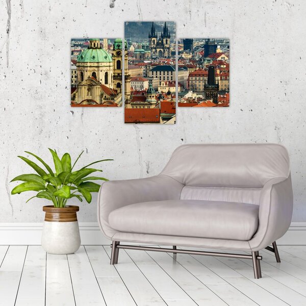 Tablou - Panorama din Praga (90x60 cm)