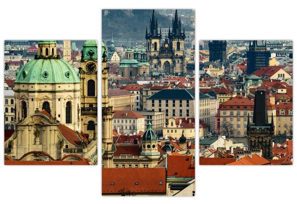Tablou - Panorama din Praga (90x60 cm)