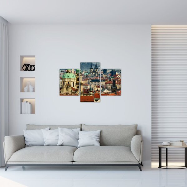Tablou - Panorama din Praga (90x60 cm)