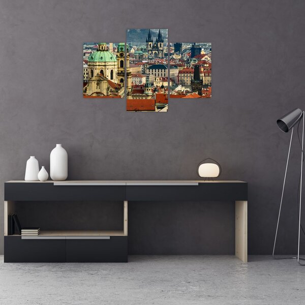 Tablou - Panorama din Praga (90x60 cm)