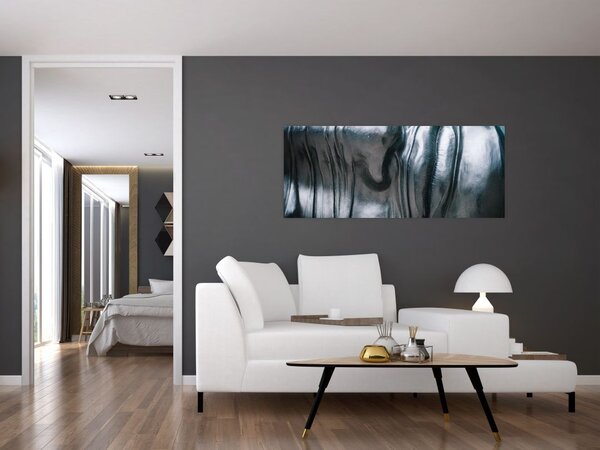 Tablou - Fața din oțel (120x50 cm)
