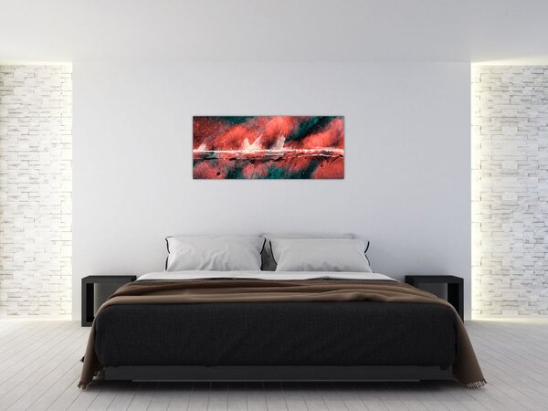 Tablou - Explozie în petrol (120x50 cm)