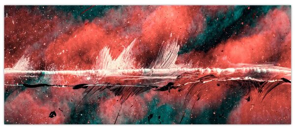 Tablou - Explozie în petrol (120x50 cm)