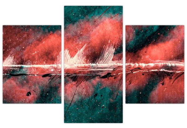 Tablou - Explozie în petrol (90x60 cm)