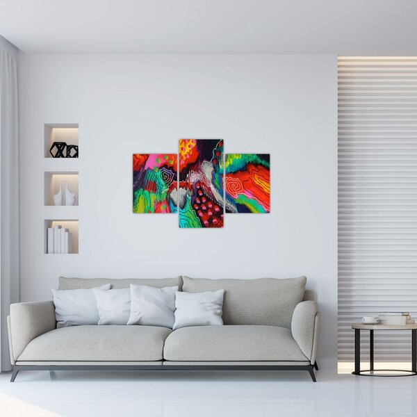 Tablou abstract - culori (90x60 cm)