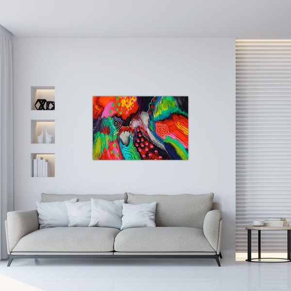Tablou abstract - culori (90x60 cm)