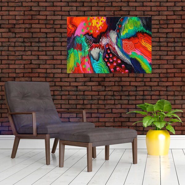 Tablou abstract - culori (90x60 cm)