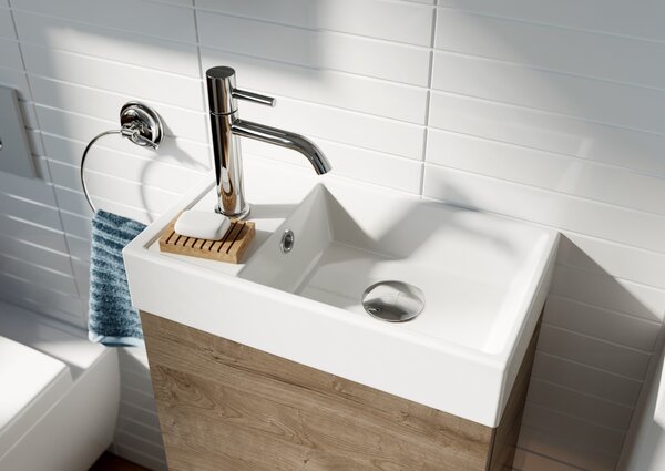 Elita Young Basic lavoar cu dulap 40.2 cm stejar RE168991007050