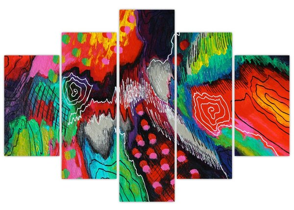 Tablou abstract - culori (150x105 cm)