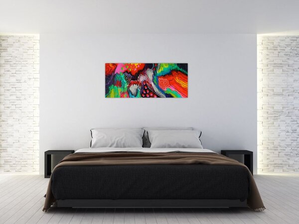 Tablou abstract - culori (120x50 cm)