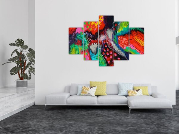 Tablou abstract - culori (150x105 cm)