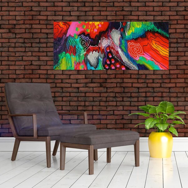 Tablou abstract - culori (120x50 cm)