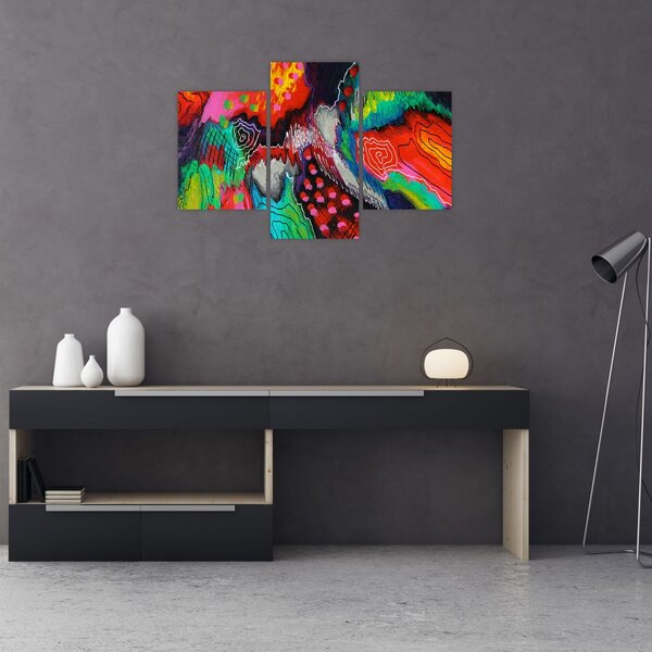 Tablou abstract - culori (90x60 cm)