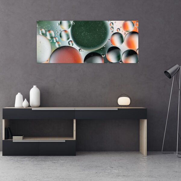 Tablou abstract - buline (120x50 cm)