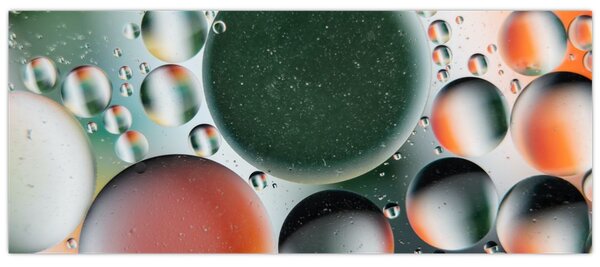 Tablou abstract - buline (120x50 cm)
