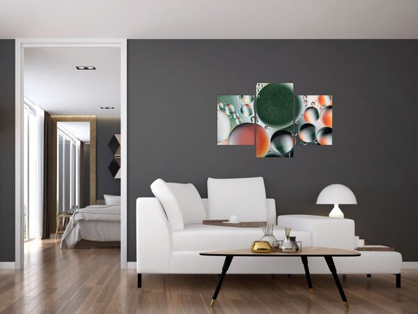 Tablou abstract - buline (90x60 cm)