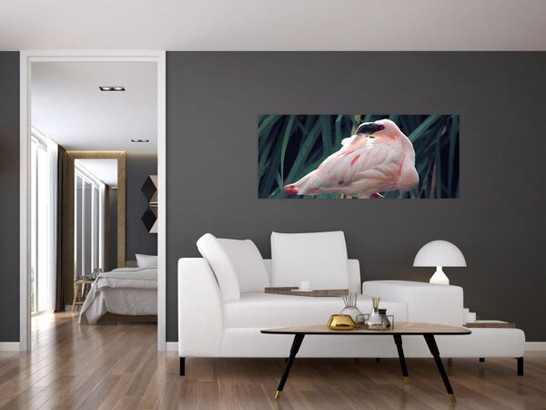 Tablou - Pasărea Flamengo (120x50 cm)